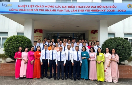 ĐẠI HỘI CÔNG ĐOÀN CƠ SỞ SKYPEC – CHI NHÁNH VẬN TẢI NHIỆM KỲ 2025 – 2030: ĐOÀN KẾT - DÂN CHỦ - VƯƠN MÌNH - BỨT PHÁ